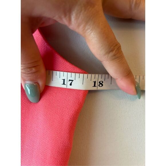 Diane Von Furstenburg Carrie Dress in coral pink sz 6 Barbiecore formal party cl - Picture 6 of 9
